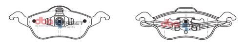 DBA SS front brake pads for Ford Focus
