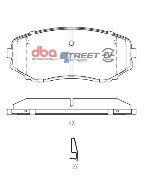 DBA SS EV front brake pads for Mazda CX-7, Mazda CX-9