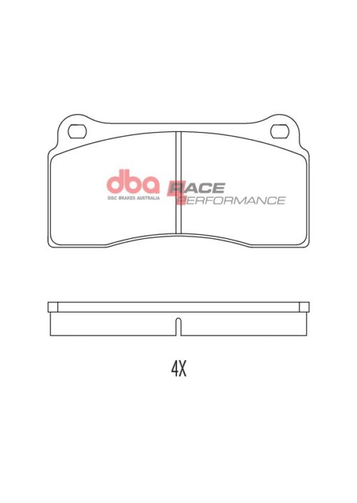 DBA RP rear brake pads for Dodge Viper, Tesla Model Y