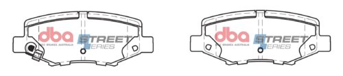 DBA SS rear brake pads for Jeep Wrangler, Jeep Cherokee