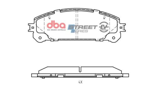 DBA SS EV front brake pads for Lexus ES, Toyota RAV4