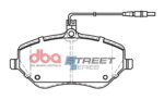 DBA SS front brake pads for Peugeot 407, Citroen C6