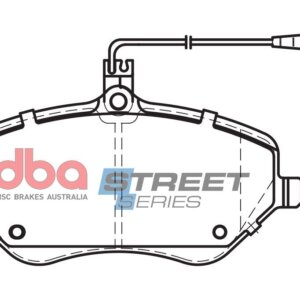 DBA SS front brake pads for Peugeot 407, Citroen C6