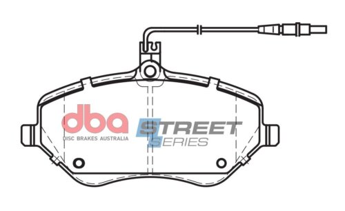 DBA SS front brake pads for Peugeot 407, Citroen C6