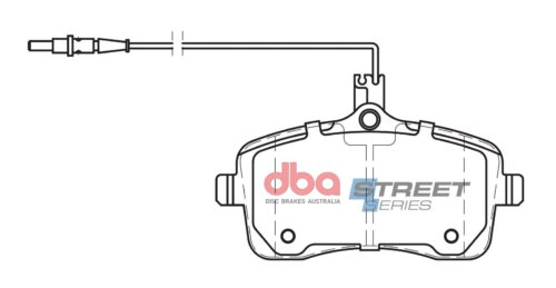 DBA SS front brake pads for Peugeot 407