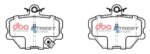 DBA SS front brake pads for Smart Fortwo