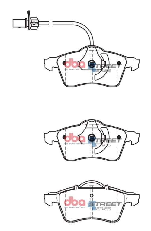 DBA SS front brake pads for VW Caravelle