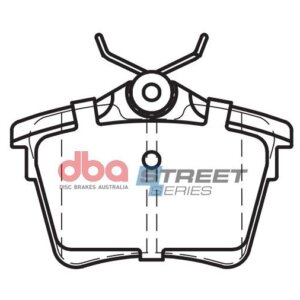 DBA SS rear brake pads for Peugeot 407, Peugeot 607