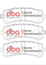 DBA XP rear brake pads for Nissan Patrol