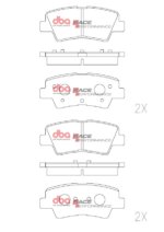 DBA RP rear brake pads for Kia Carens, Hyundai i30