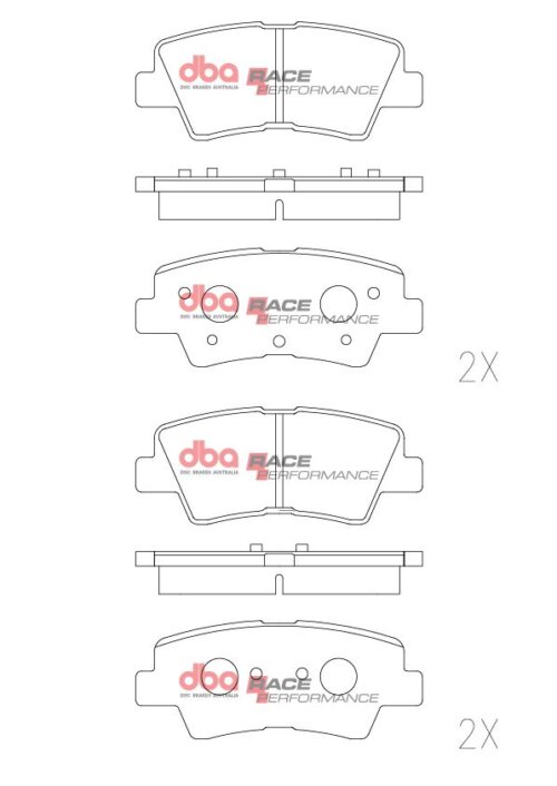 DBA RP rear brake pads for Kia Carens, Hyundai i30