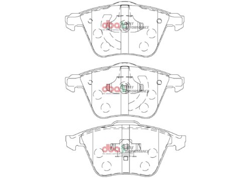 DBA SP front brake pads for Mazda 3, Ford Focus