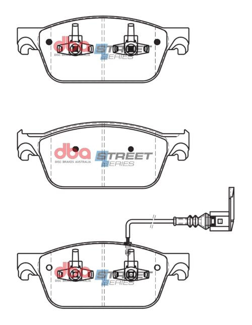 DBA SS front brake pads for VW Caravelle, VW Multivan