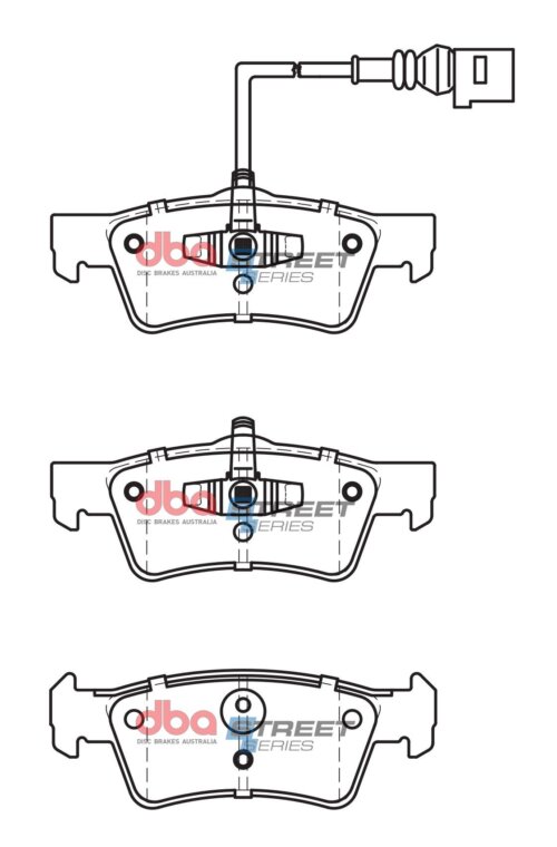 DBA SS rear brake pads for VW Touareg, VW Caravelle