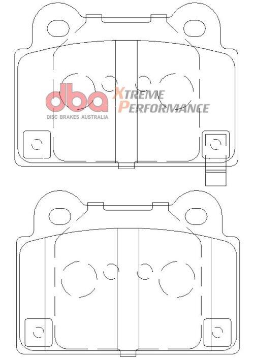 DBA XP rear brake pads for Mitsubishi Lancer