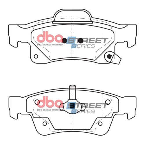 DBA SS rear brake pads for Jeep Grand Cherokee, Dodge Durango