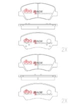 DBA RP front brake pads for KIA RIO, Hyundai i20