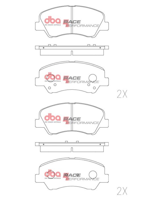 DBA RP front brake pads for KIA RIO, Hyundai i20