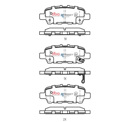 DBA SS EV rear brake pads for Suzuki Grand Vitara, Infiniti Q40