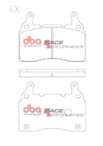DBA RP front brake pads for Tesla Model S, Chevrolet Camaro