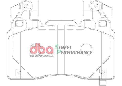 DBA SP front brake pads for Tesla Model S, Chevrolet Camaro