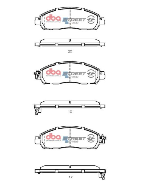 DBA SS EV front brake pads for Nissan Leaf