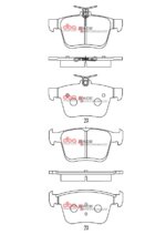 DBA RP rear brake pads for Skoda Superb, VW Golf