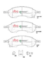 DBA SP rear brake pads for Ford Ranger, VW Amarok