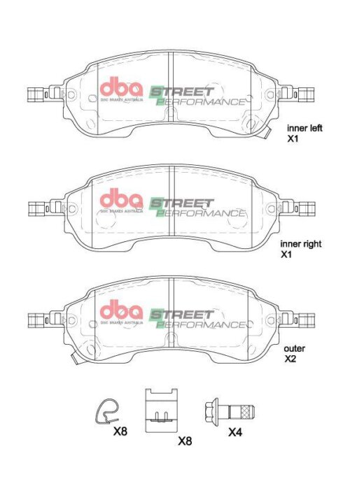 DBA SP rear brake pads for Ford Ranger, VW Amarok