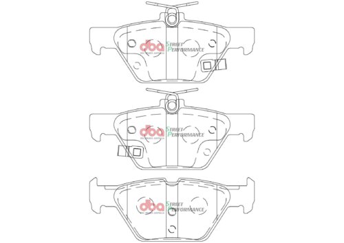 DBA SP rear brake pads for Subaru XV, Subaru Levorg