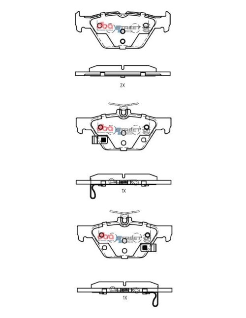 DBA SS EV rear brake pads for Subaru XV, Subaru Levorg
