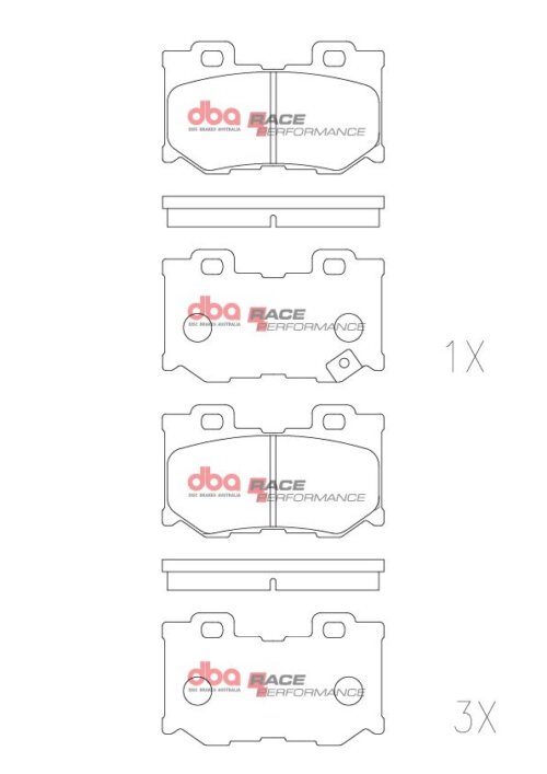 DBA RP rear brake pads for Infiniti Q40, Infiniti Q50