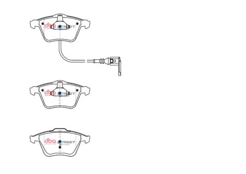 DBA SS front brake pads for Audi TT, VW Golf