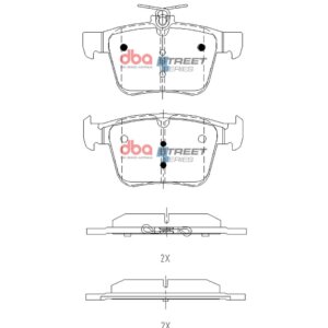DBA SS rear brake pads for VW Golf, Audi TT
