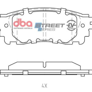 DBA SS EV rear brake pads for Lexus ES, Toyota RAV4