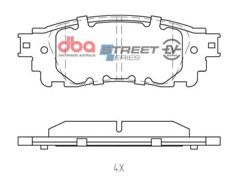 DBA SS EV stražnje kočione pločice za Lexus ES, Toyota RAV4