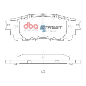 DBA SS rear brake pads for Lexus ES, Toyota RAV4