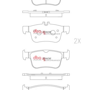 DBA RP rear brake pads for Honda Civic
