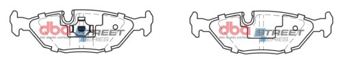 DBA SS rear brake pads for BMW 5, BMW Z1