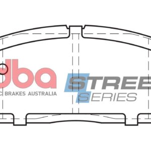DBA SS front brake pads for Toyota Carina, Toyota Celica