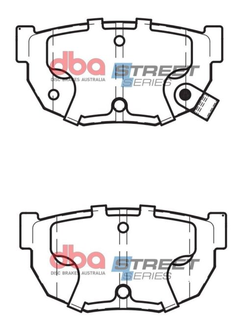 DBA SS rear brake pads for Nissan Silvia, Nissan 240SX