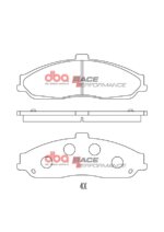 DBA RP front brake pads for Cadillac XLR, AC MK