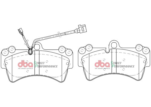 DBA SP front brake pads for VW Touareg, Porsche Cayenne
