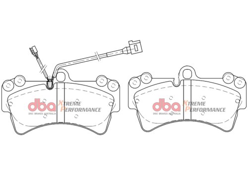 DBA XP front brake pads for VW Touareg, Porsche Cayenne
