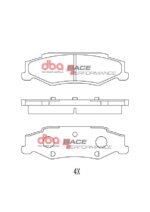 DBA RP rear brake pads for Cadillac XLR, AC MK