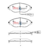 DBA SS front brake pads for Skoda Octavia, VW CC