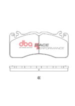 DBA RP front brake pads for Ford Mustang