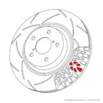 DBA front brake disc for Hyundai Tucson