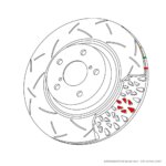DBA front brake disc for Hyundai i40, Hyundai Kona