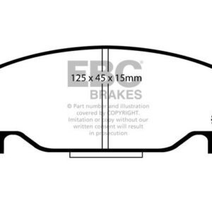 EBC Ultimax prednje kočione pločice za Daihatsu Valera, Daihatsu Charade